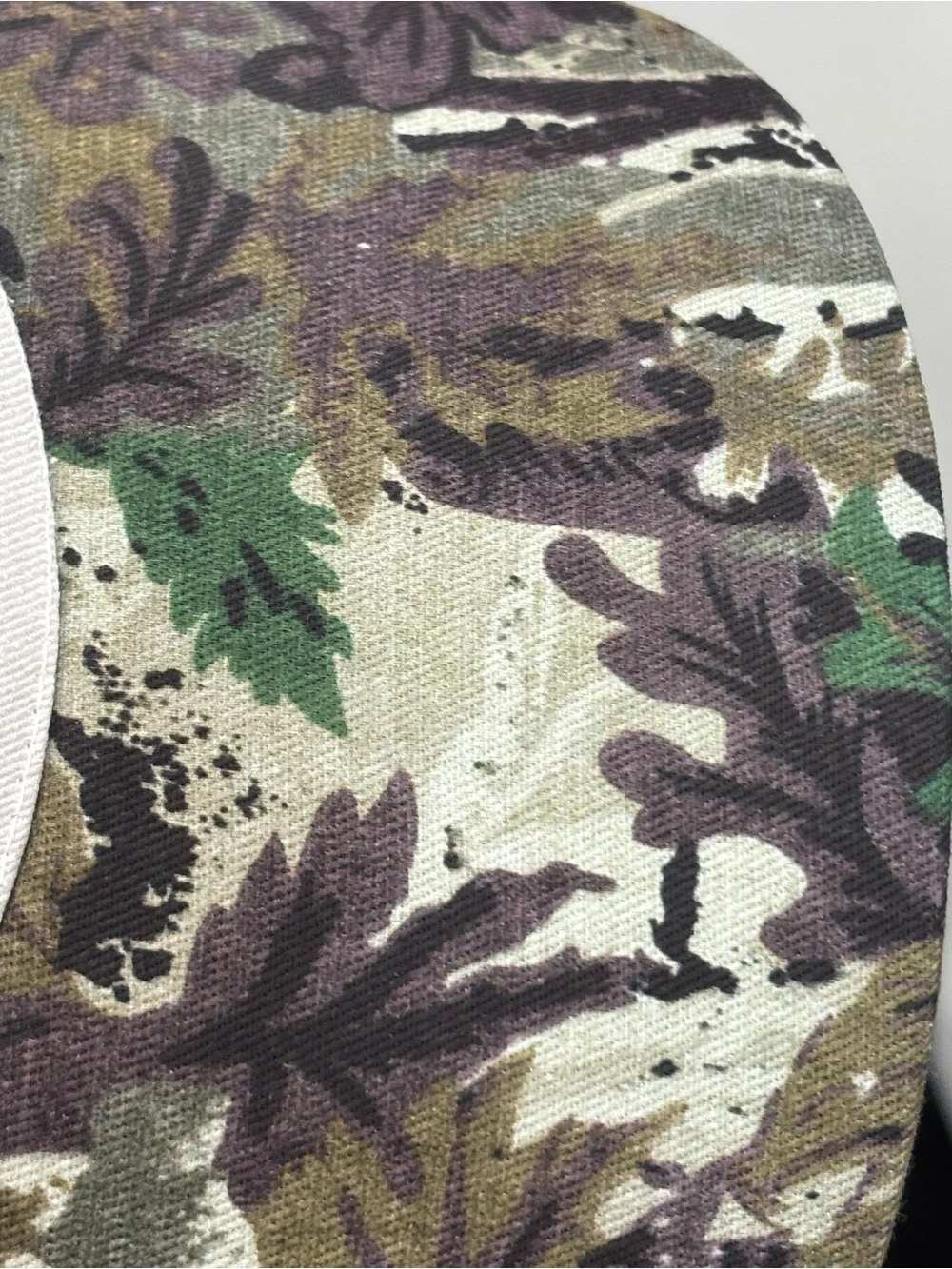 MAKE HEAVEN ROWDY Cream & Camouflage Baseball Cap